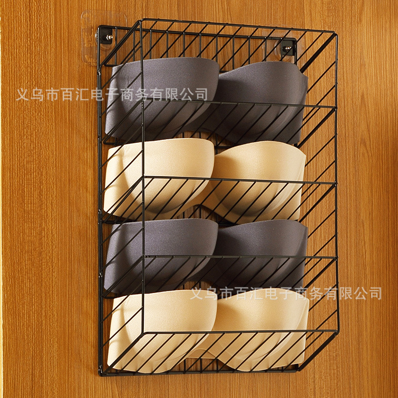 4 칸 블랙 내부 행거