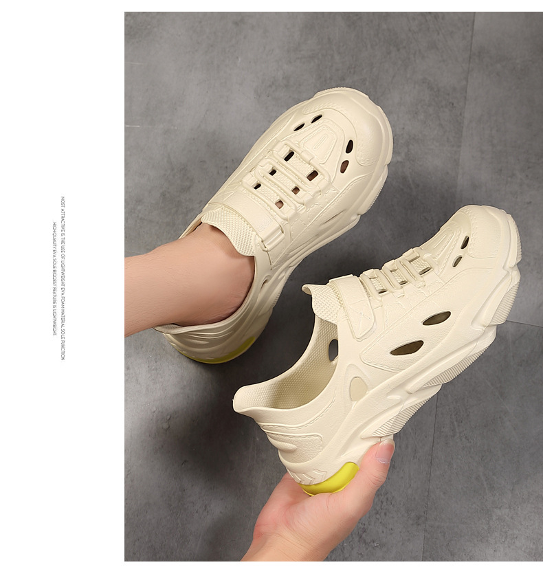 Men's Perforated Summer Sandals Lightweight Beach Slippers_voghion.com