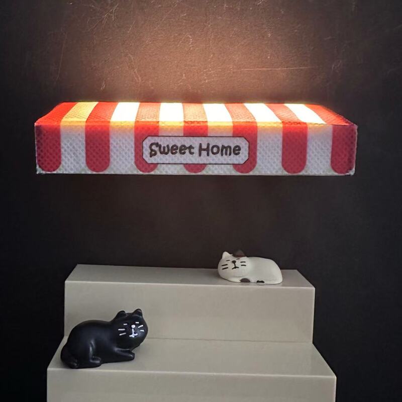 Sweet Home 磁気発光冷蔵庫ステッカー発光ステッカークリエイティブホーム暖かい装飾雰囲気ライトガールフレンドギフト|undefined
