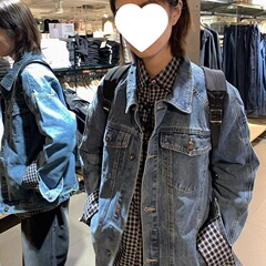 宽松美式牛仔外套夹克春秋季水洗小众设计慵懒BF风上衣厂家直销