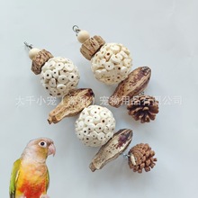 鹦鹉通草球索拉球鸟玩具啃咬球鸟用品解闷玩具解压益智玩具藤球觅