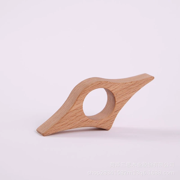 Beech wood finger buckle--one bottom curvature