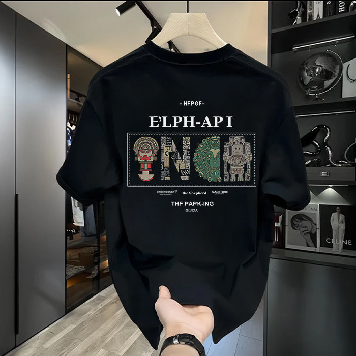 American-Style Heavyweight 280g Pure Cotton Short-Sleeve T-Shirt for Men, New Summer Trendy Brand, Loose Fit, Plus Size Tee Top American-Style Heavyweight 280g Pure Cotton Short-Sleeve T-Shirt for Men, New Summer Trendy Brand, Loose Fit, Plus Size Tee Top