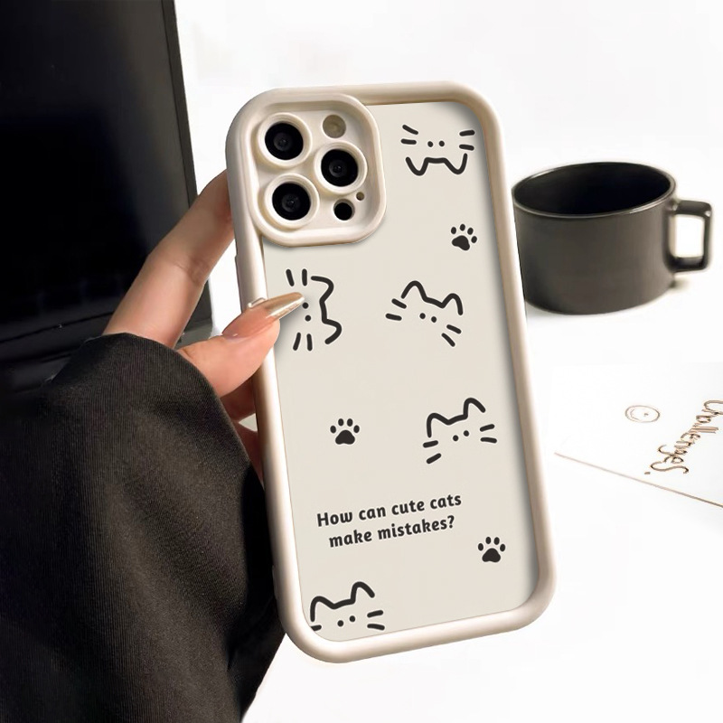 适用三星SamsungA52金刚砂ins猫tpu手机壳S25Ultra防摔天眼阶梯