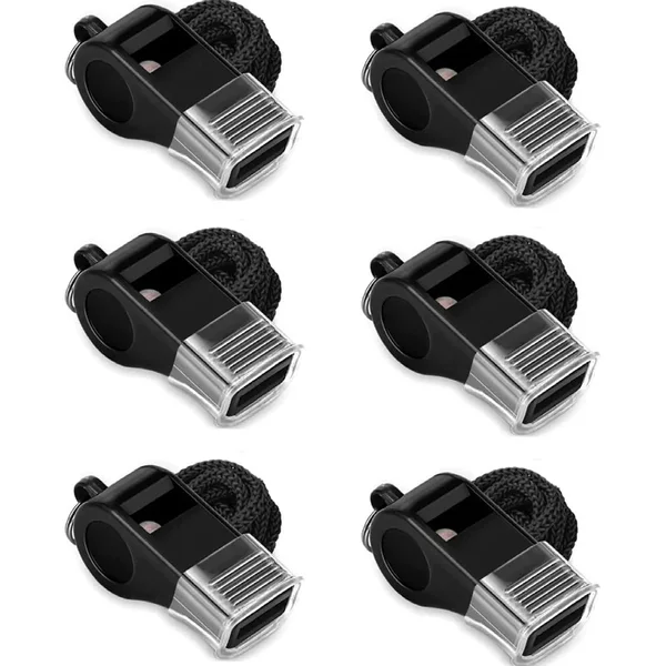 Wholesale In-Stock Black Abs Mouthguard Whistle High-Pitched Eco-Friendly Outdoor Survival Whistle Cheering Lifesaving Whistle