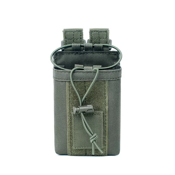 Outdoor Multifunctional Walkie-Talkie Bag Molle Tactical Walkie-Talkie Bag Military Fan Outdoor Sports Camouflage Accessory Bag