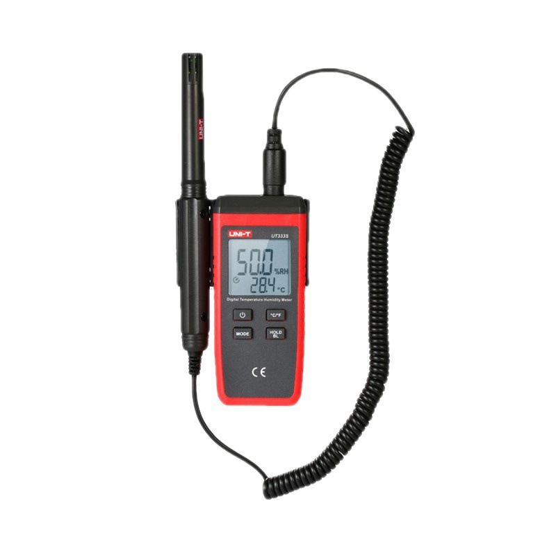 优利德UT333S分体式温湿度计数字电子温湿度表记录仪工业居家电