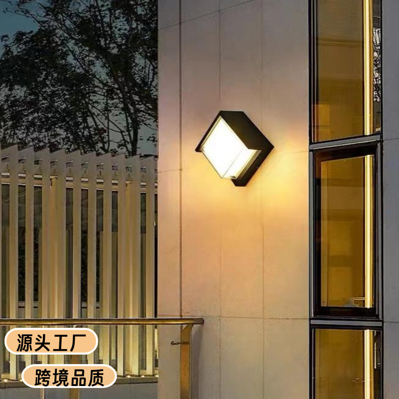 Villa Wall Lamp Led Waterproof Modern Garden Courtyard Hotel Balcony Aisle Wall-Mounted Corridor Outdoor Indoor