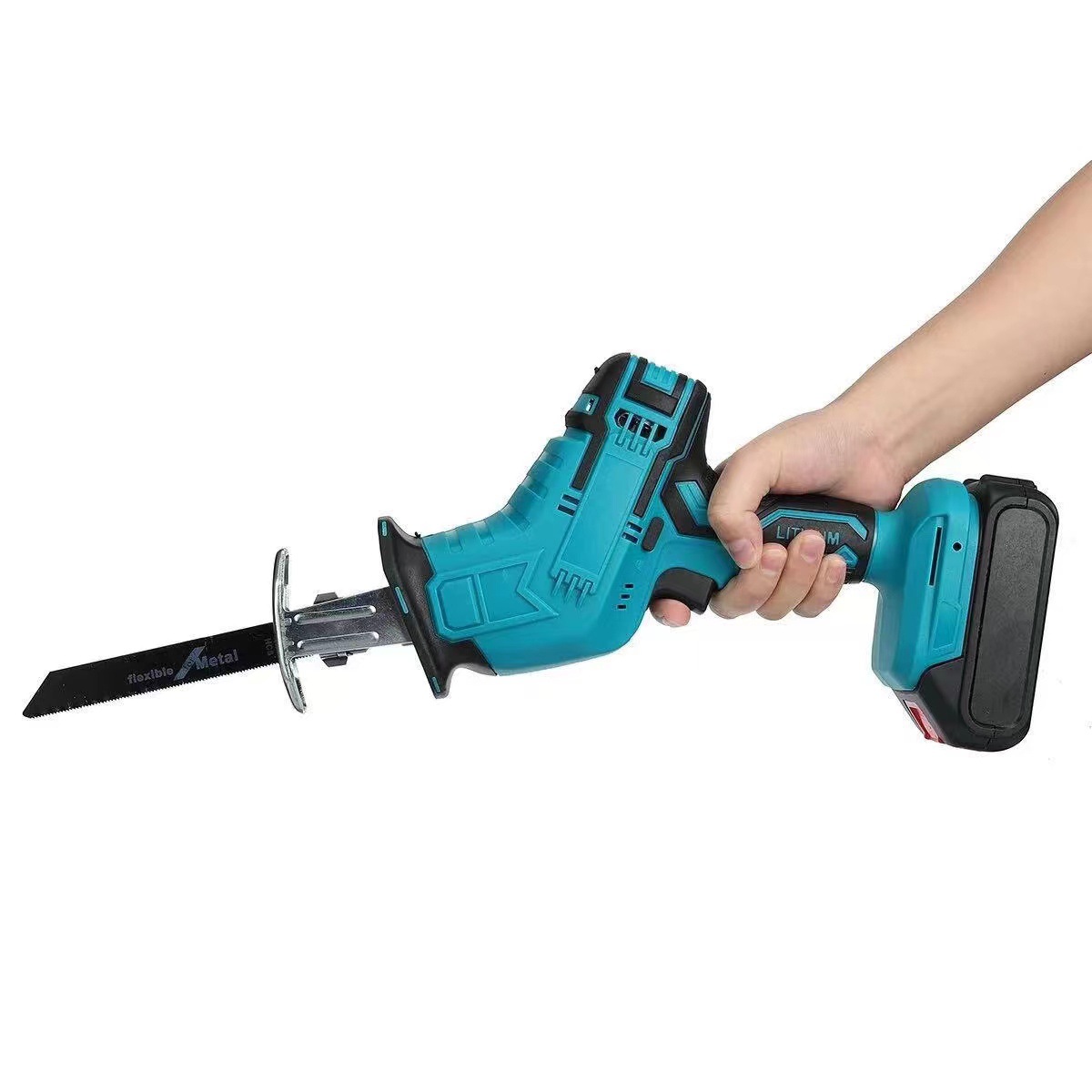 Sierra eléctrica recargable tipo sable, sierra eléctrica de litio para carpintería, sierra eléctrica para cortar madera, sierra eléctrica pequeña para cortar madera en exteriores, sierra reciprocante