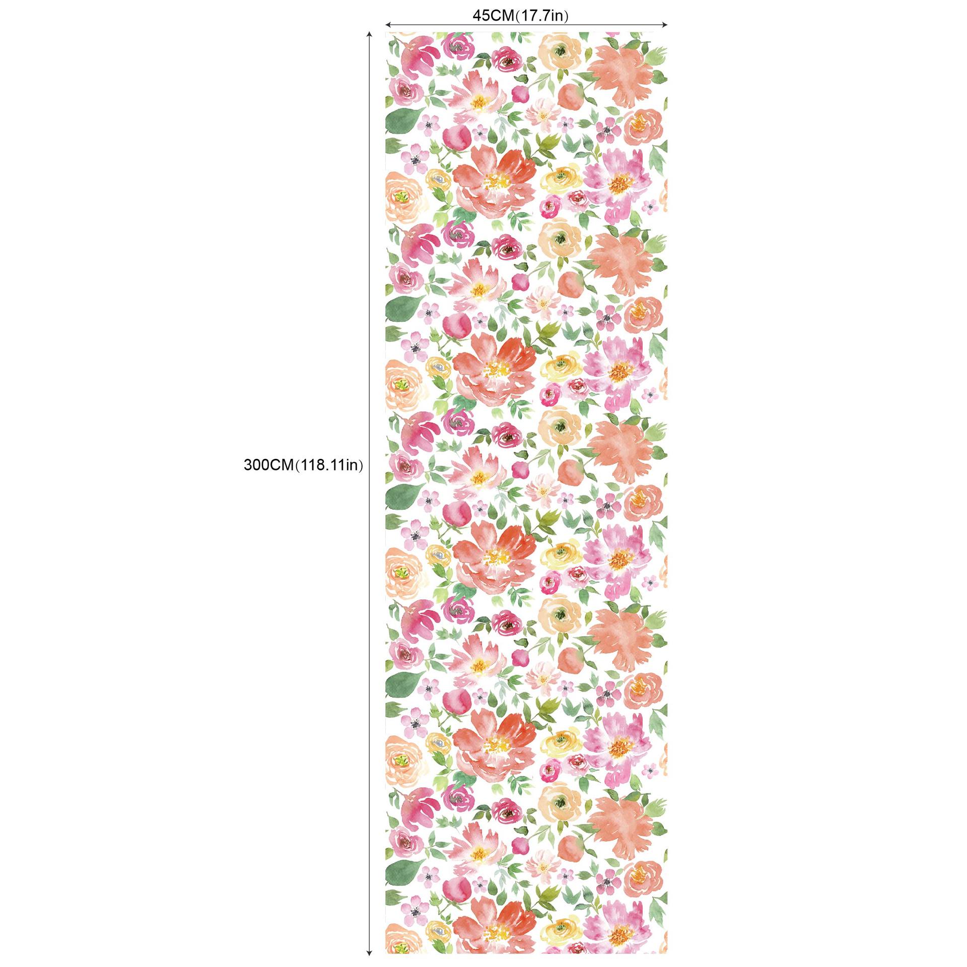 Fresca verde planta flor hoja limón autoadhesivo papel pintado dormitorio Hotel decoración papel pintado RW181-200