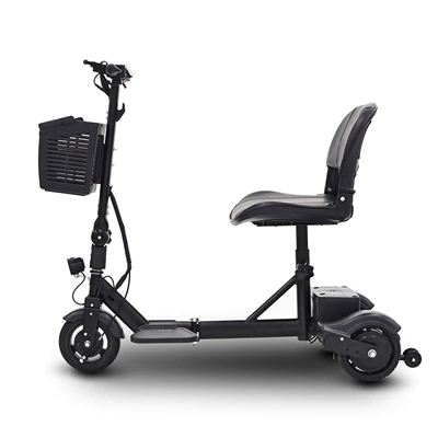 Qatlanan elektrik velosipedlər Folding Mobility Scooter for Travel - three-wheeled-standard-12a-lead-acid-battery-red