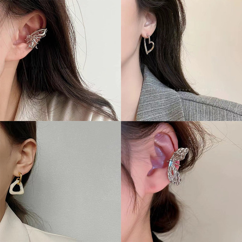 s925 silver needle niche versatile earrings design high-end love pearl earrings earrings  earrings