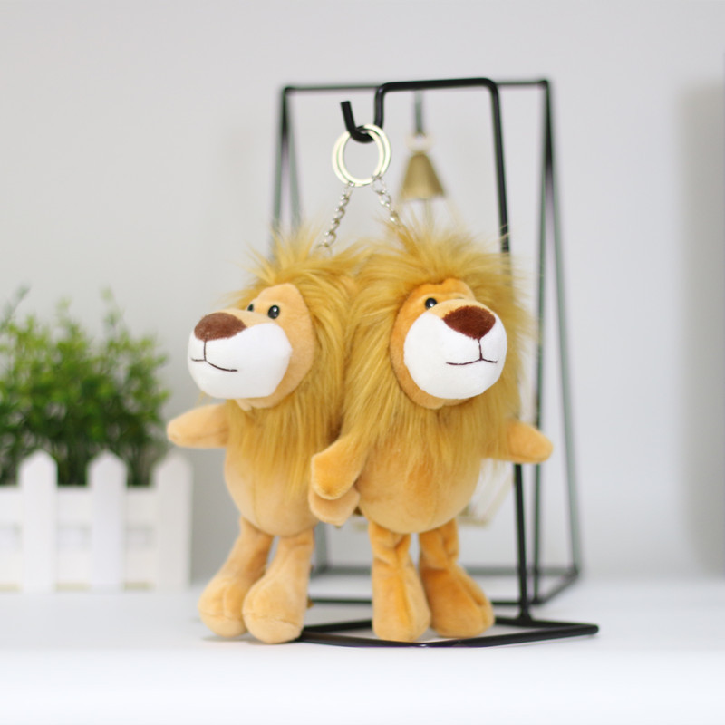 Cute Lion Plush Bag Pendant Keychain display picture 4