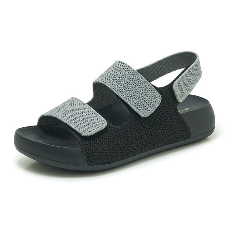 Dép sandal nữ quai chữ V đế mềm, quai dán đi biển — màu đen, màu hồng, màu kaki, màu mơ chi tiết 29