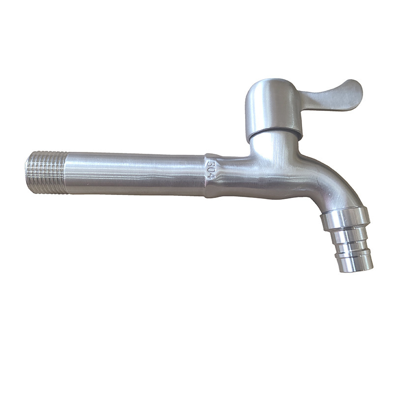 Grifos de acero inoxidable 304 lavadora Grifos especiales de piscina de trapeador alargado Grifos domésticos 4 puntos Grifos de hervir rápidamente