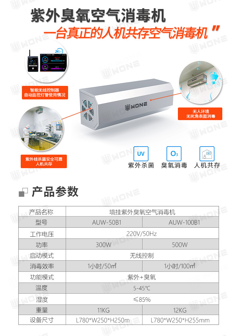 AUW-50B1&100B1壁挂空气消毒机1_03