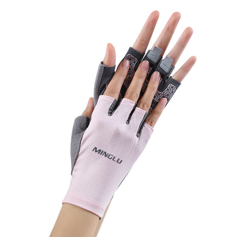 Ultra thin silk summer breathable travel non-slip gloves for men and…