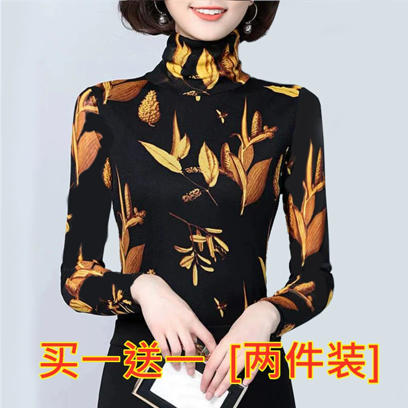 Одно- или двухсекционная бархатная рубашка с высоким воротником, осенне-зимняя рубашка для мамы с длинными рукавами, женский тонкий теплый топ