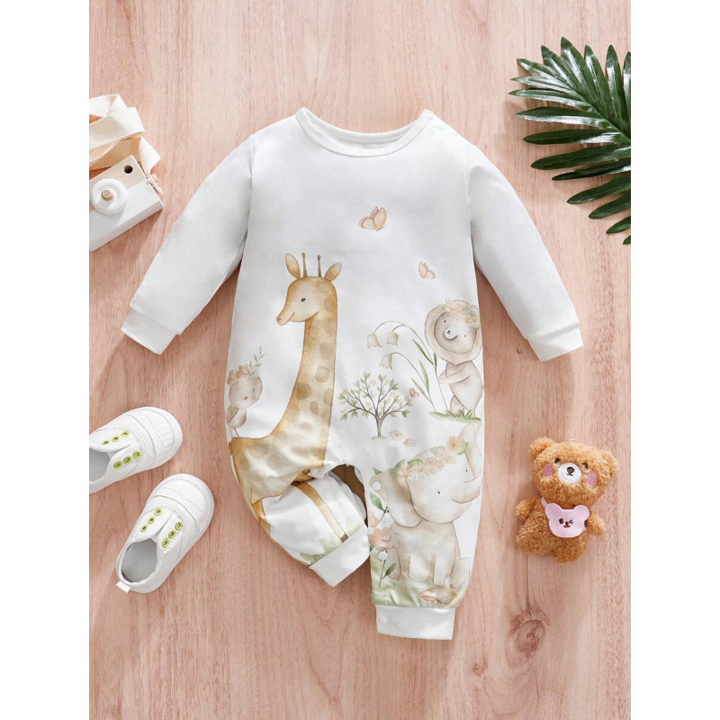 Cross border Foreign trade new pattern On behalf of World Pattern Baby Romper Giraffe Design Aut
