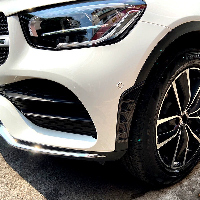 Подходит для Mercedes-Benz GLC (2020+), GLC260 GLC300 — передний бампер, воздушный вход, ветровой нож, наружная наклейка для тюнинга