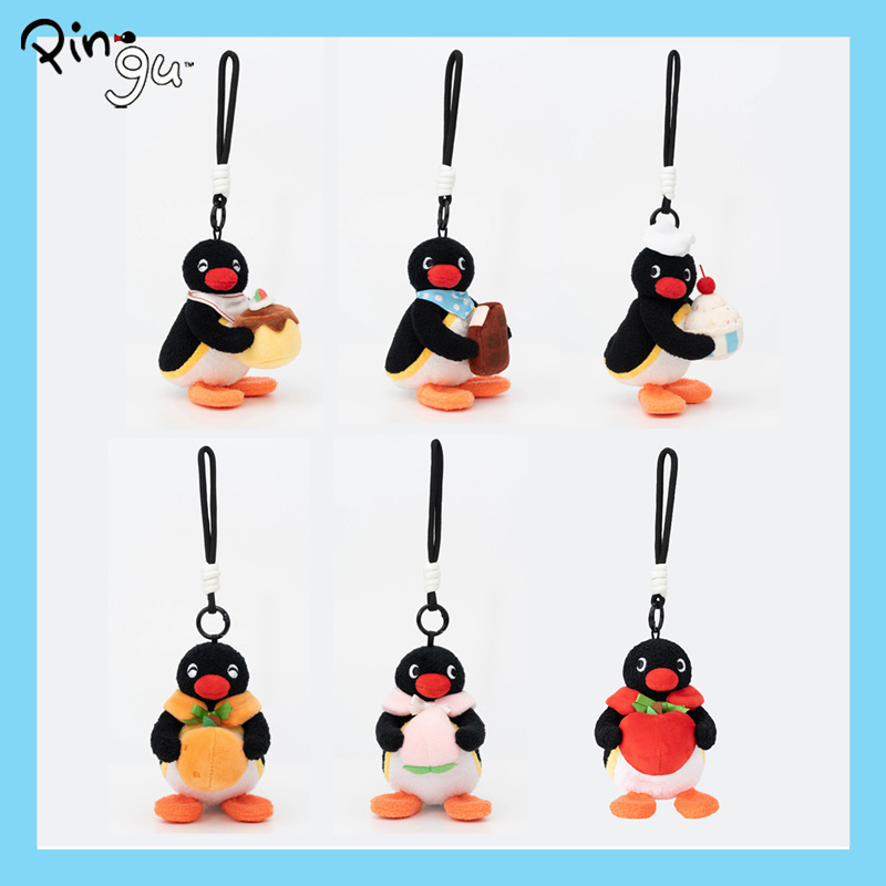 Authentic Pingu Penguin Pendant Toy Sweet Surprise Series Plush Doll Cute Keychain Pendant Gift