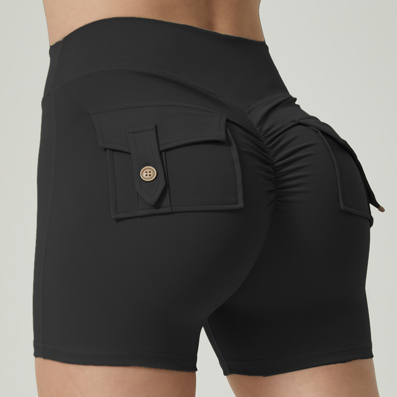Quick-Dry Sports Shorts for Women, Tight-Fitting Fitness Pants, Elastic Running High-Waist Butt-Lifting Yoga Pants, Professional Workwear Style Quick-Dry Sports Shorts for Women, Tight-Fitting Fitness Pants, Elastic Running High-Waist Butt-Lifting Yoga Pants, Professional Workwear Style
