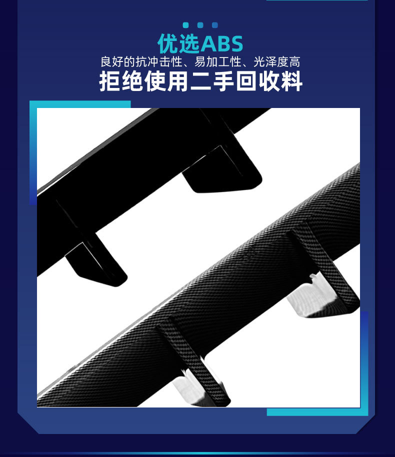 Suitable for Audi Q8 4M Sline 2019-2023 rear lip diffuser spoiler corner modification parts