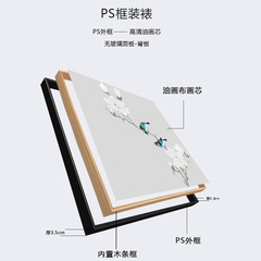 Living room decorative painting core inkjet hanging painting poster frameless painting mural cross-border canvas painting Amazon wholesale customization