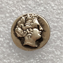 仿古工艺品复古希腊纪念币银元黄铜镀银国外纪念币#1064