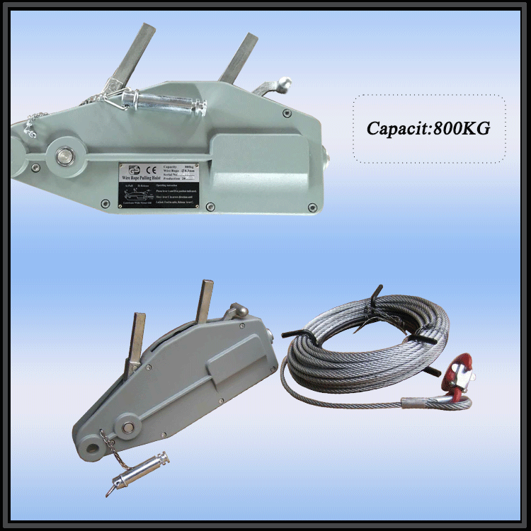 厂家优惠大量直供800kg  手动提升机 钢丝绳手扳葫芦铝合金牵引