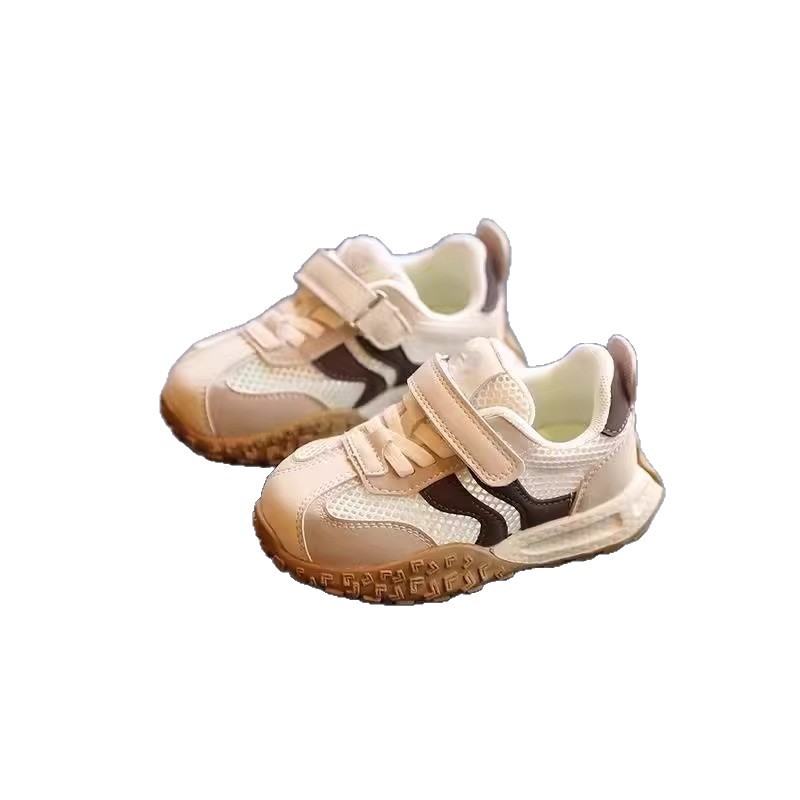 Atmungsaktive Kinderschuhe im koreanischen Stil mit Mesh-Einsätzen und weicher Sohle für Jungen und Mädchen, Frühling/Sommer, luftiges Design, Alter 1-3 Jahre_voghion.com
