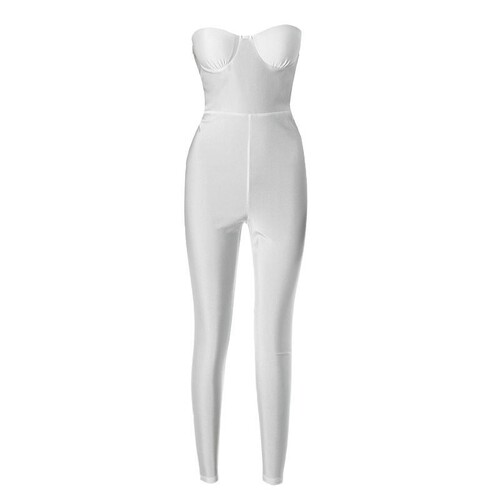 European and American Style 2024 Autumn Cross-border New Fashion Casual Elegant Low-cut Square Collar Long-sleeved Tight Bodysuit Pants