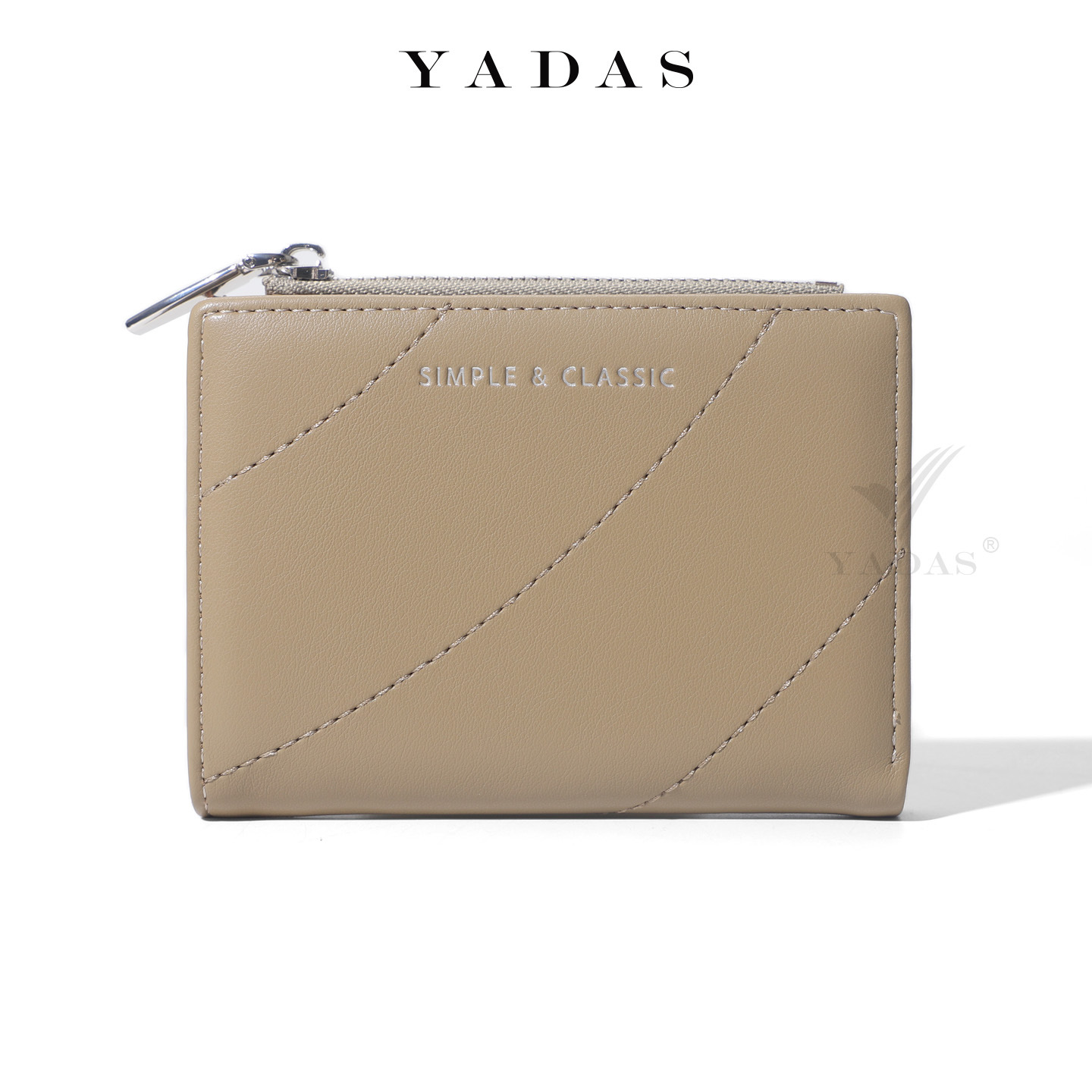 Cartera de moda alta, billetera corta, bolso de cambio, bolso compacto, una gran capacidad para colocar tarjetas bancarias.