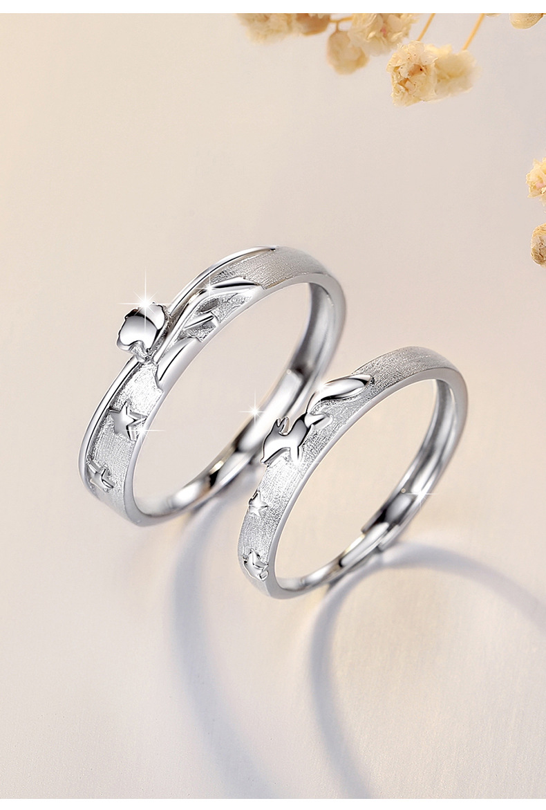 1 Piece Quantity 925 Sterling Silver Little Prince Fox Rings