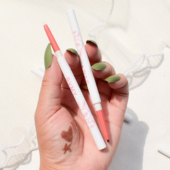 Colored eyeliner waterproof, sweatproof, non-smudged, color brown natural ultra-fine glue pen for women, novice beginners