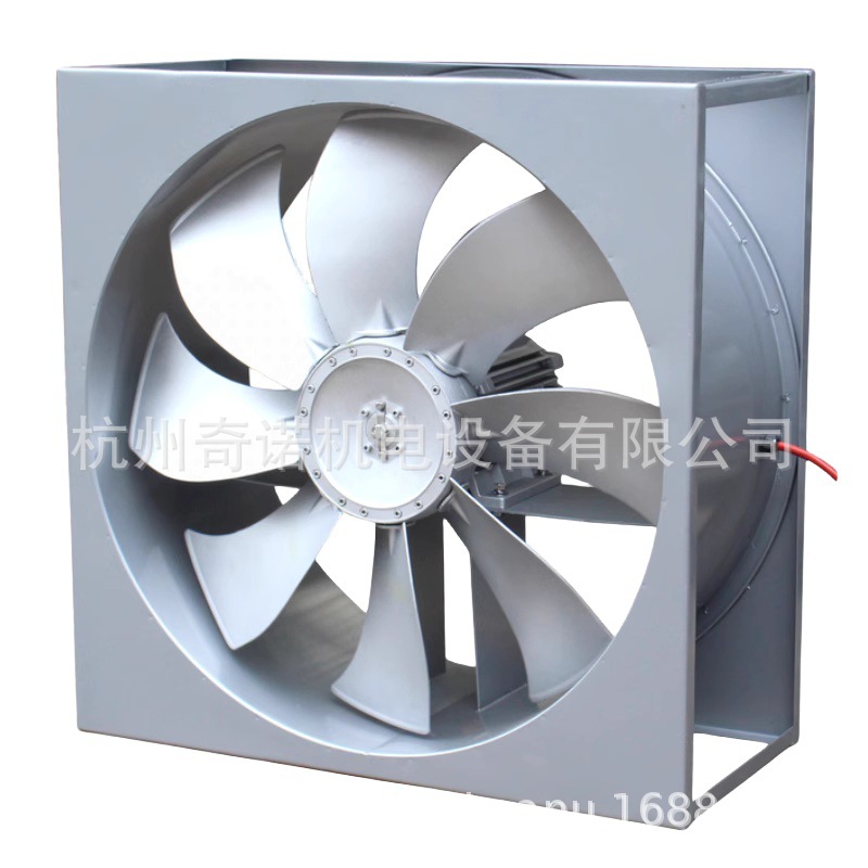 供应SFWK-5型3KW耐高温高湿H级铝合金八叶烘烤循环方形轴流风机