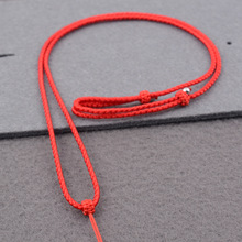 百搭简约质感项链绳红绳子可调节吊坠挂绳玉石玉佛貔貅玉坠挂件绳