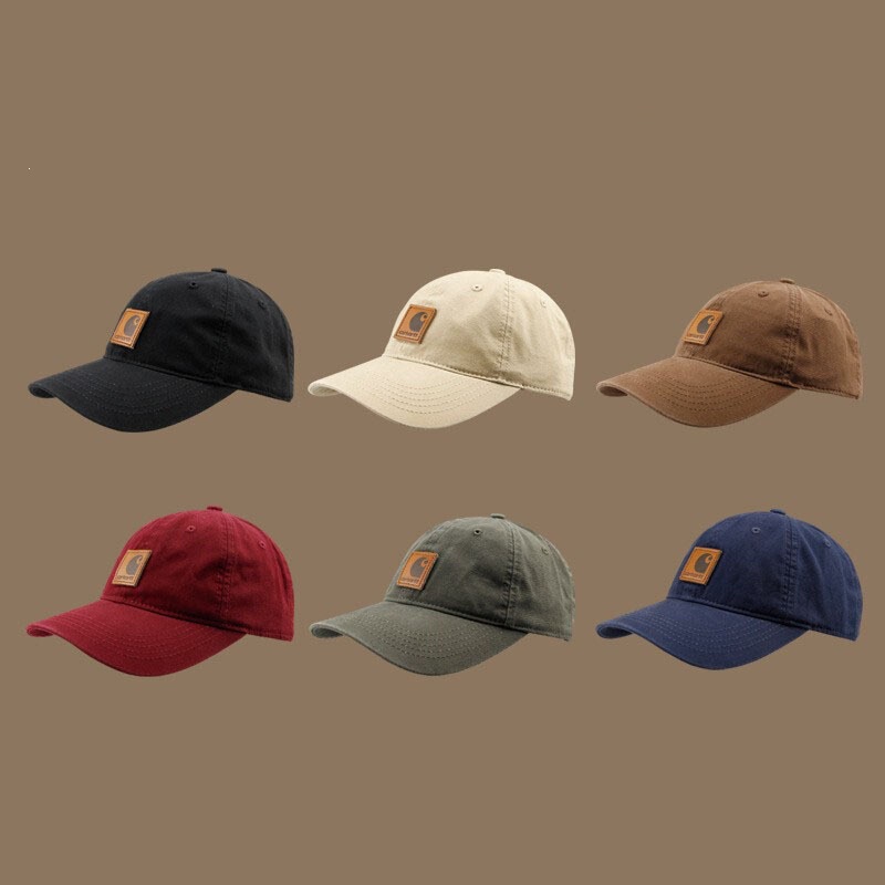 Carhartt Hat for Women, Carhartt Baseball Cap, Summer Sun Hat, Workwear Washed Vintage Soft-Top Cap for Men