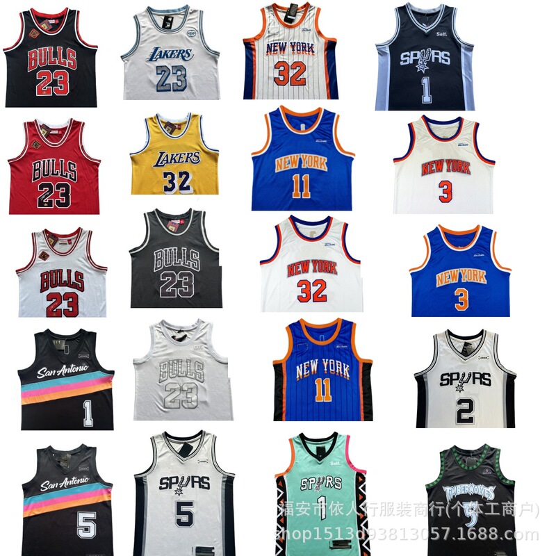 Wholesale Foreign Trade Minnesota Timberwolves Knicks Brunson Spurs Lakers American-Style Quick-Dry Casual Sports Basketball Vest Wholesale Foreign Trade Minnesota Timberwolves Knicks Brunson Spurs Lakers American-Style Quick-Dry Casual Sports Basketball Vest
