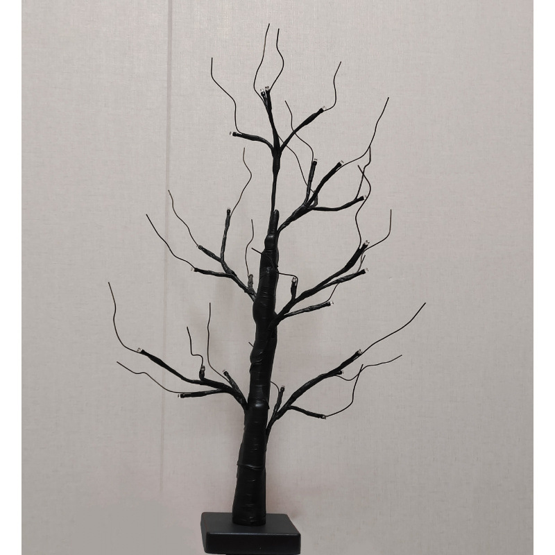 60cm 검은 자작나무 램프 일반 스타일