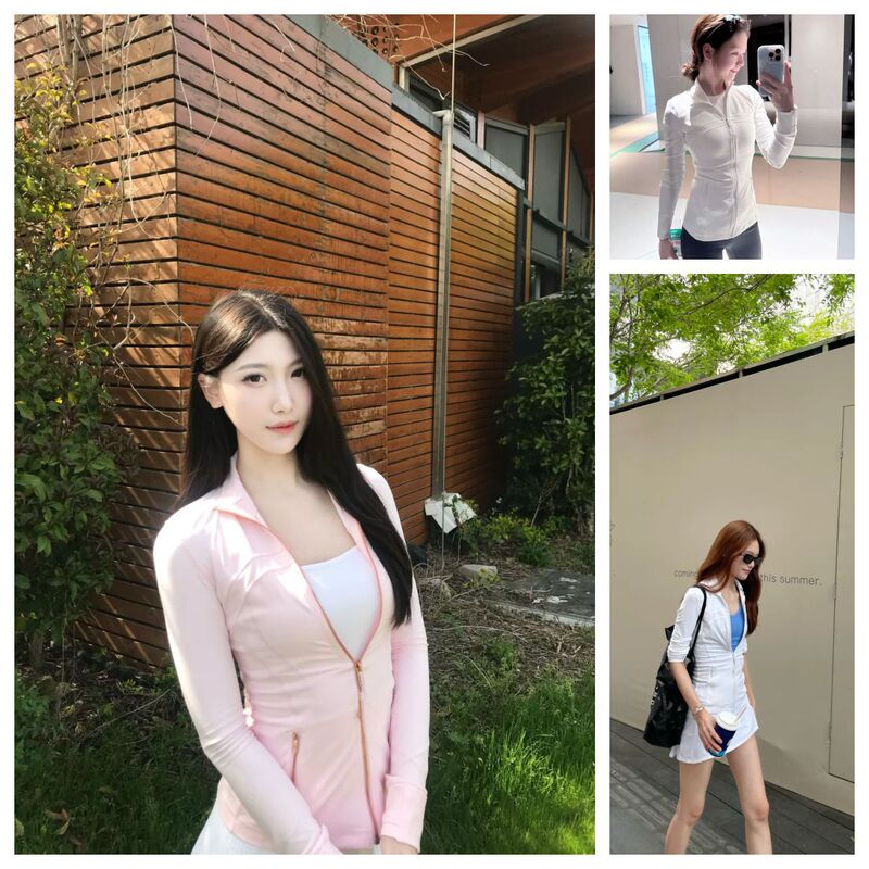Sleek City New Stand-Collar Jacket Slimming Sports Yoga Wear Slim-Fit Slimming Sports Jacket for Women
