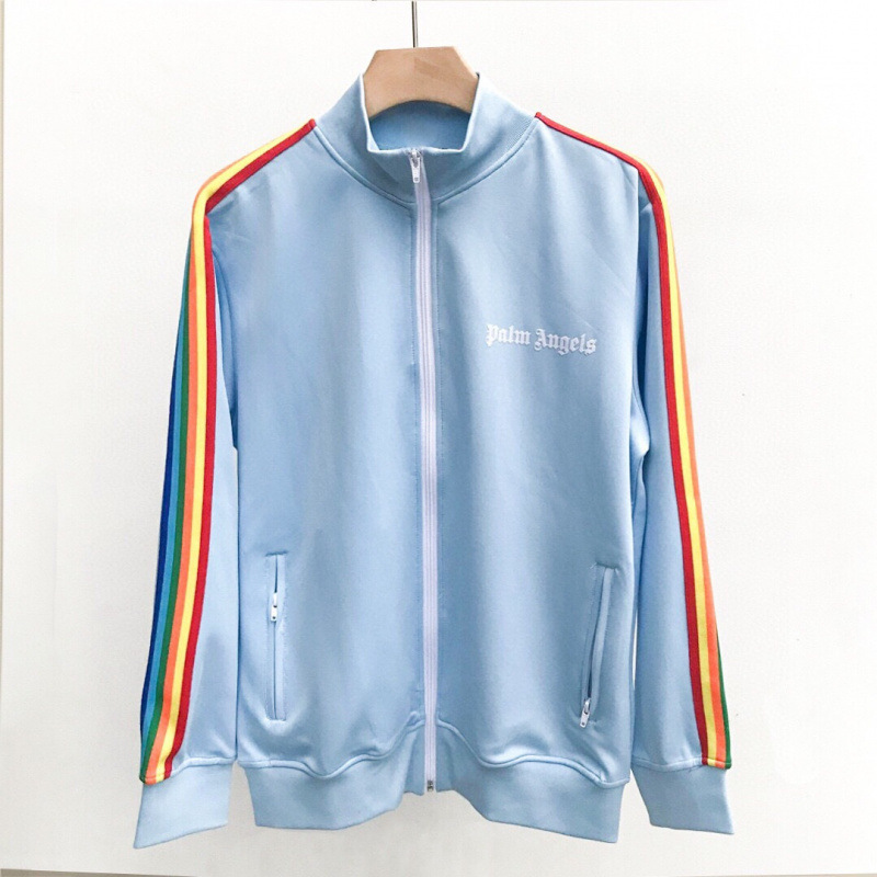 国境を越えた対外貿易PA天使縞ジッパージャケット制服コートカップルのスポーツレジャー男女リボンズボン|undefined