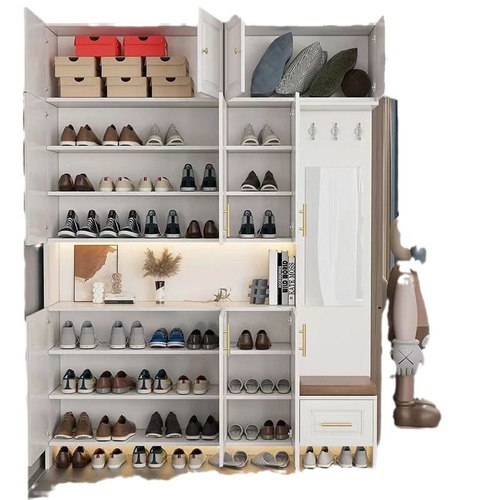 进门鞋柜玄关柜家用入户门口鞋柜可坐大容量一体靠墙收纳储物柜子