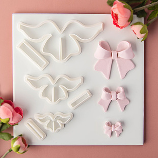 Bow Series Soft Clay Earrings Clay Mold Handmade Gift Hairpin Jewelry Pendant Clay Cutting Tool