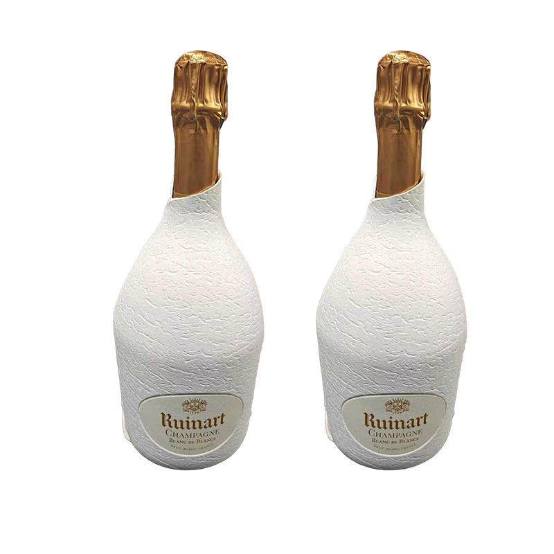 Botella desnuda envasado de pulpa de licor envasado de caja exterior de papel de licor biodegradable soporte interior de licor antichoque moldeo de pulpa