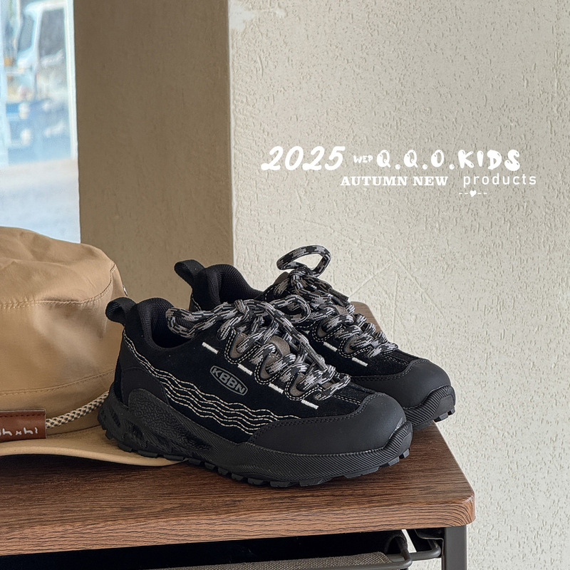 2025秋季新款儿童高品质真皮运动鞋时尚潮流男女童户外徒步登山鞋|undefined