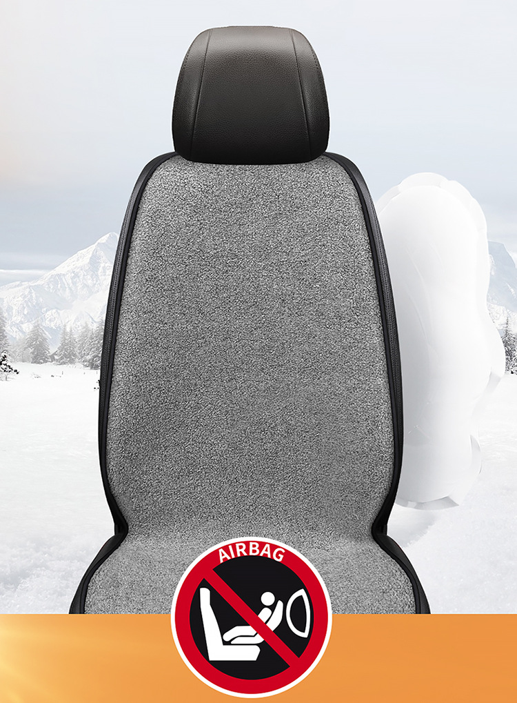 Cross-border wholesale heating single-seat car cushion a generation of new interior products winter warm lamb wool