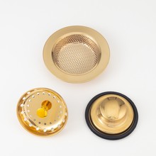 金色厨房水槽防堵过滤网垃圾处理器盖子封水伞水槽塞破碎机盖盆堵