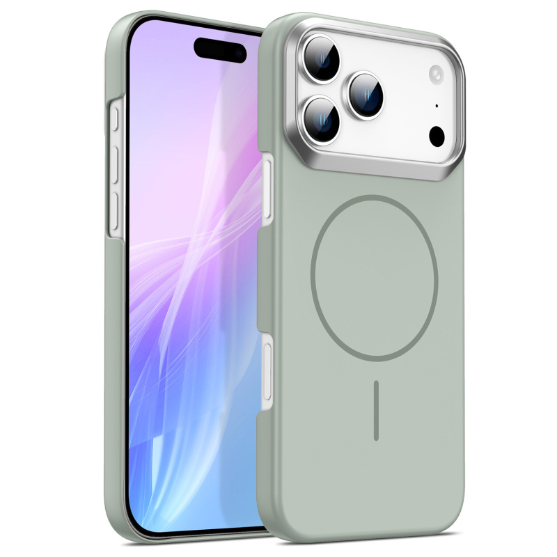 金甲肤感细圈磁吸适用iPhone17PROMAX磨砂手机壳苹果16高级感防摔|undefined