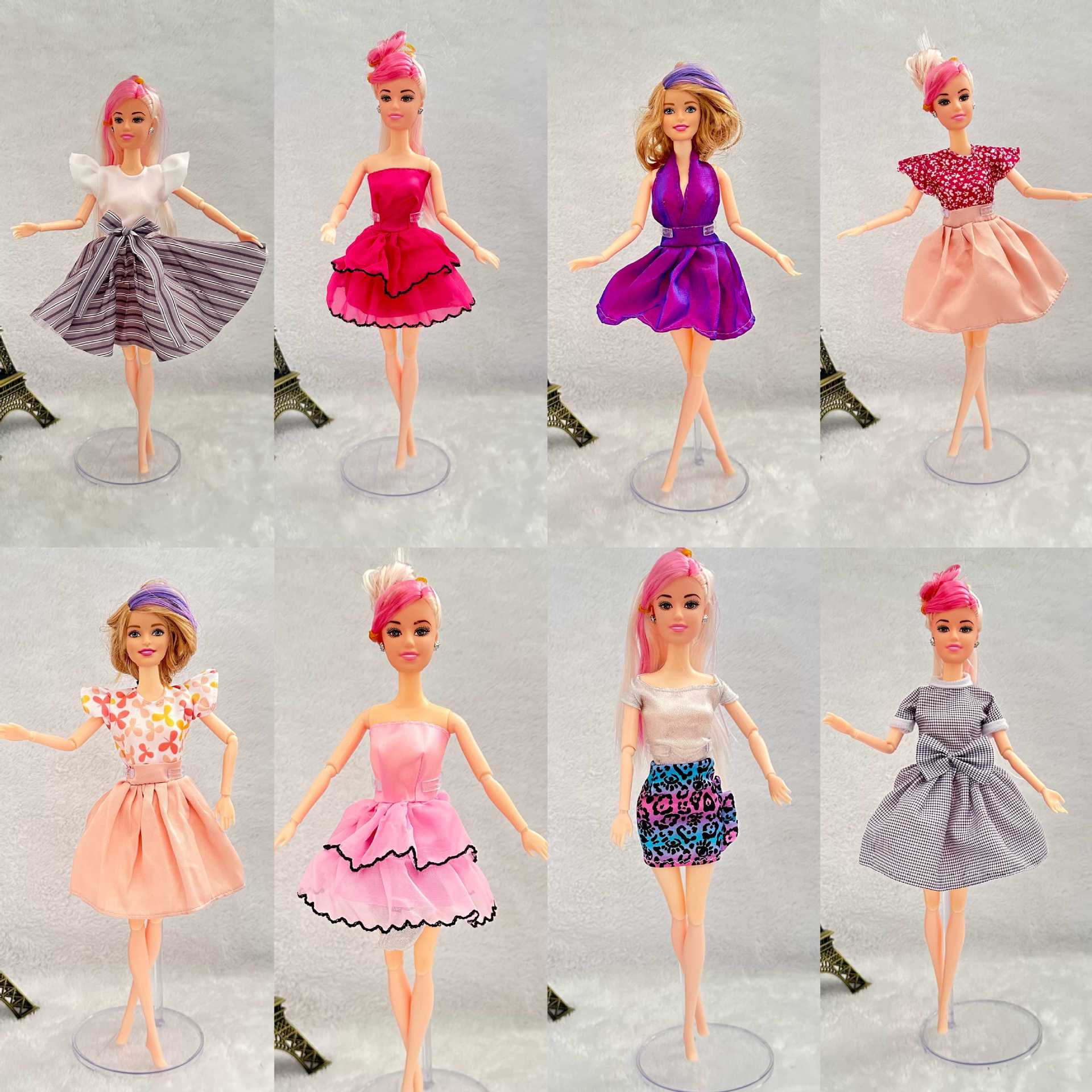 Cross-Border 16cm 11inch Baby Clothes, Toys, Clothes, Dress-Up, Princess Dolls, Fashion Dresses, Fashion Skirts and Accessories Wholesale